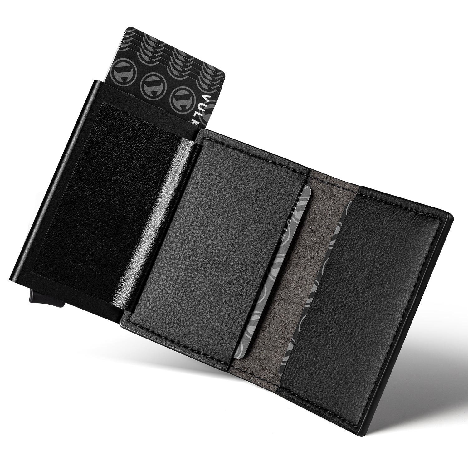 VC201- Built-in Aluminum Card Holder with Back Slot