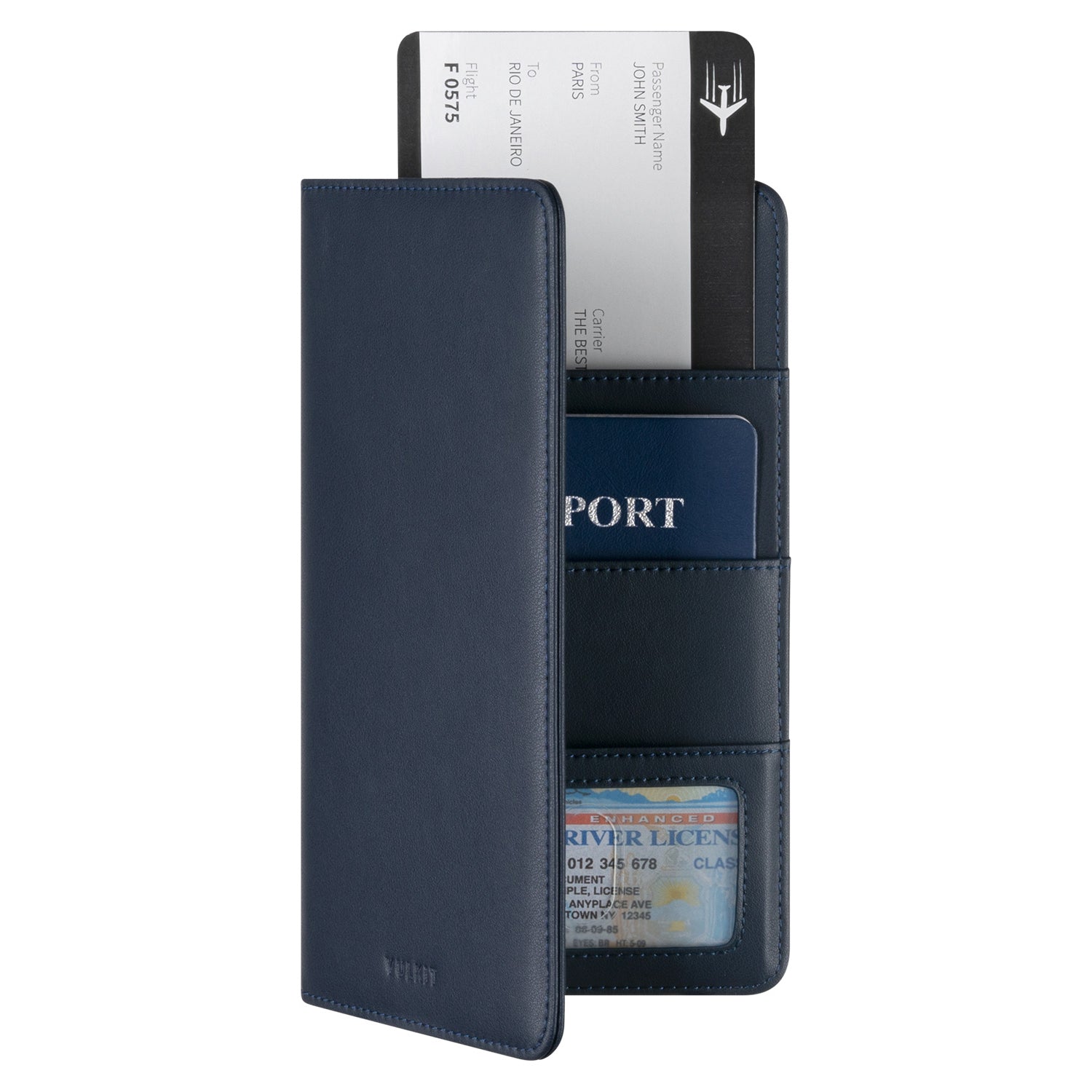 VPW100- Bifold Passport Holder For Cash, Bills and Cards