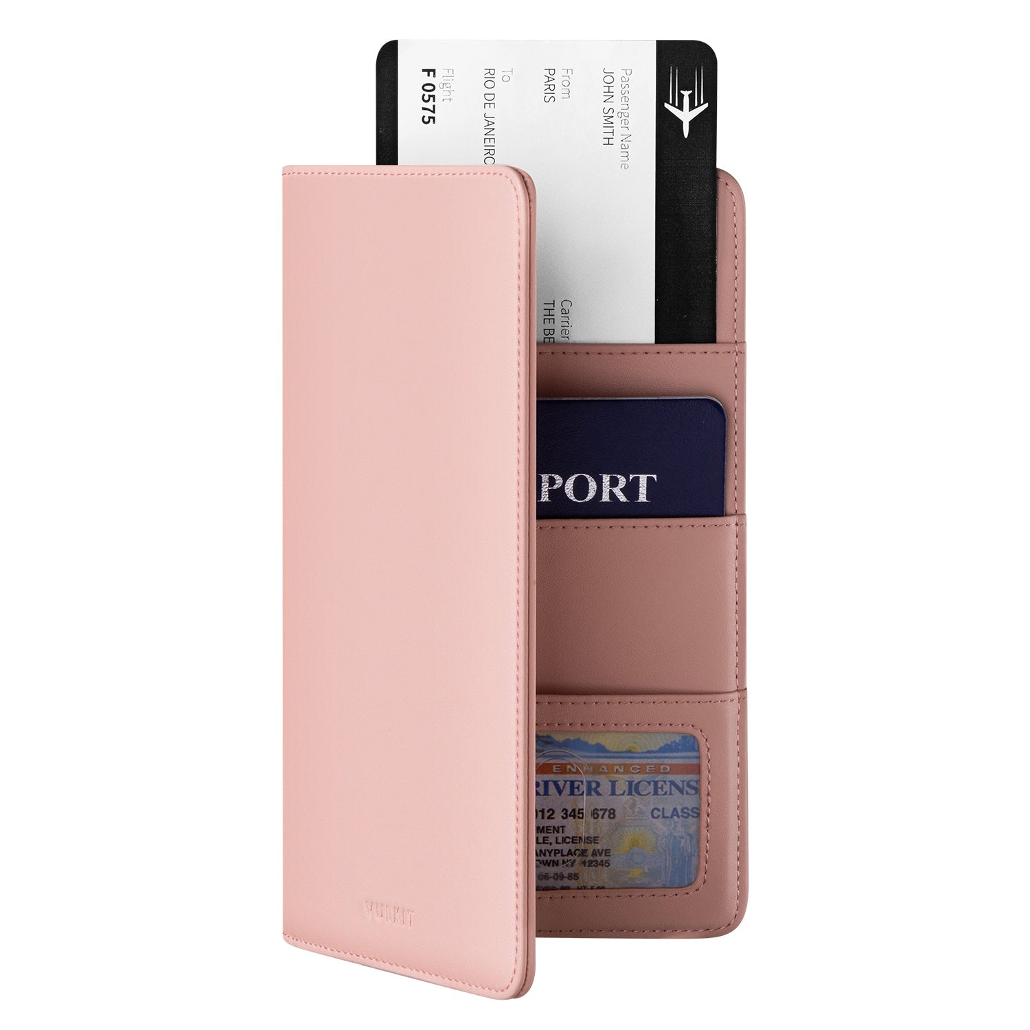 VPW100- Bifold Passport Holder For Cash, Bills and Cards