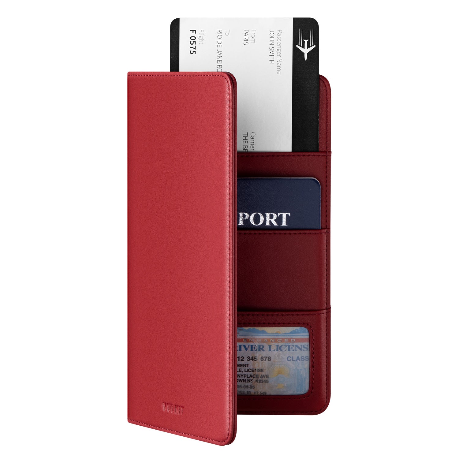 VPW100- Bifold Passport Holder For Cash, Bills and Cards