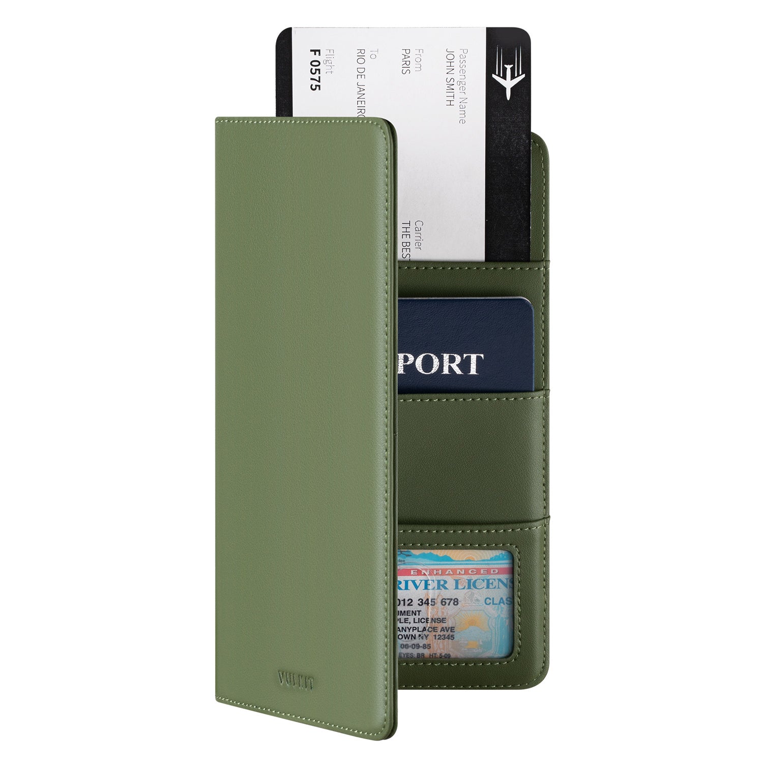 VPW100- Bifold Passport Holder For Cash, Bills and Cards