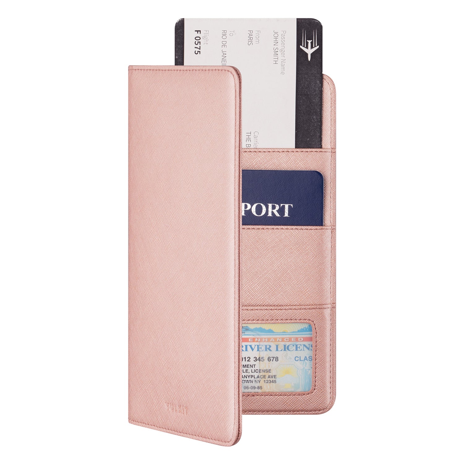 VPW100- Bifold Passport Holder For Cash, Bills and Cards