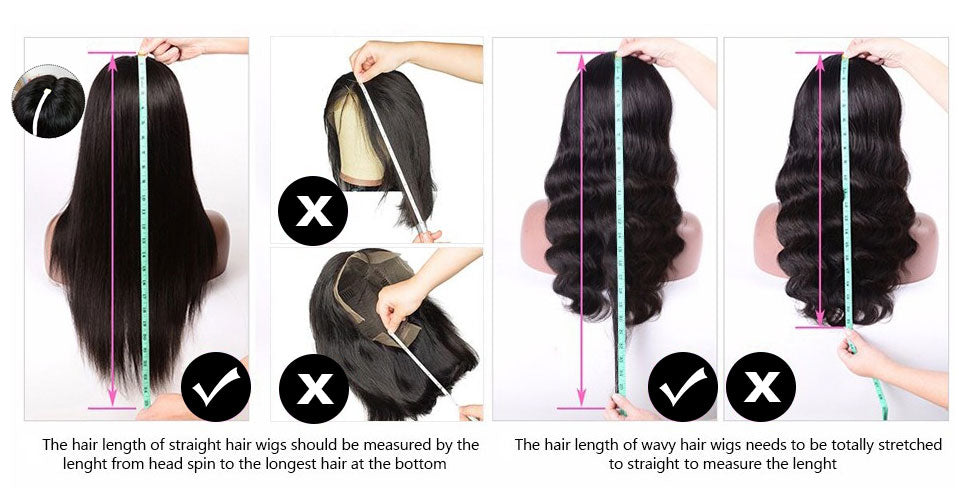 correct method to measure your wig length