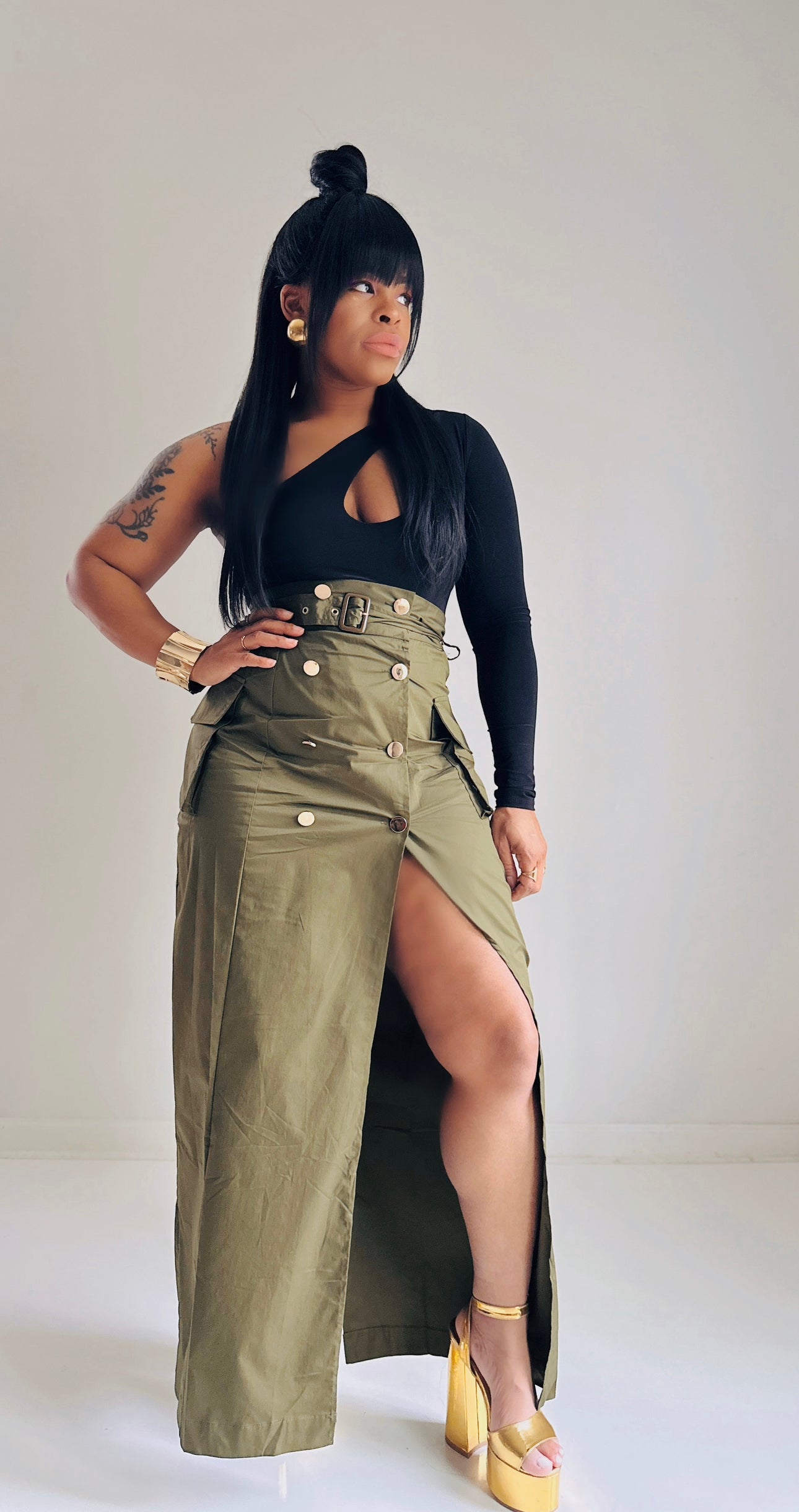 The Olive High Waist Skirt