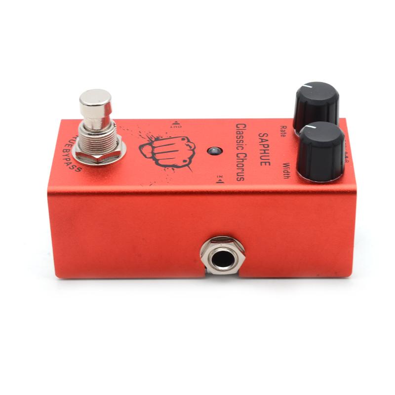 SAPHUE Electric Guitar Classic Chorus Pedal Rate/Width Knob Effect Pedal