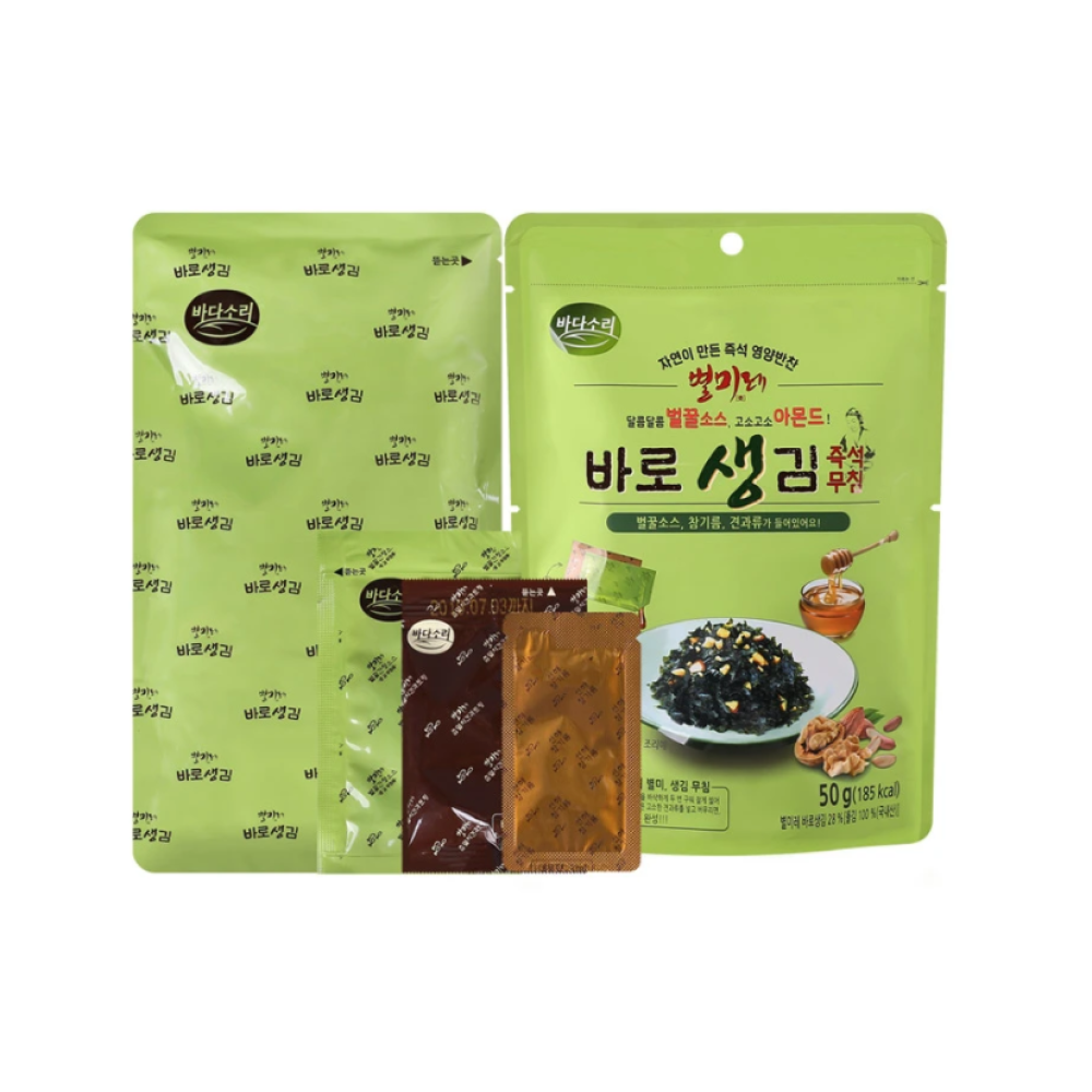 Instant Korean Seasoned Seaweed Dish (Gim Muchim) 44g x 3 bags