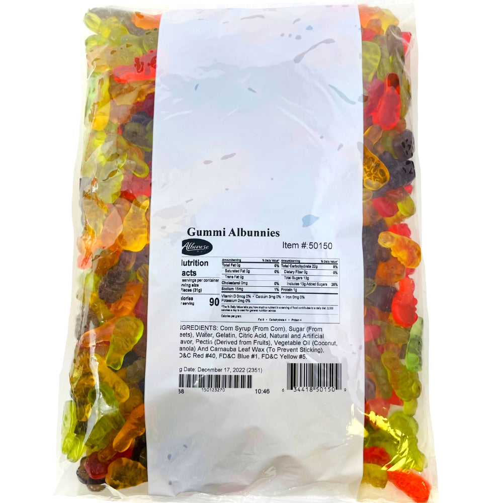 Albanese Gummy Bunnies - 4.5lb