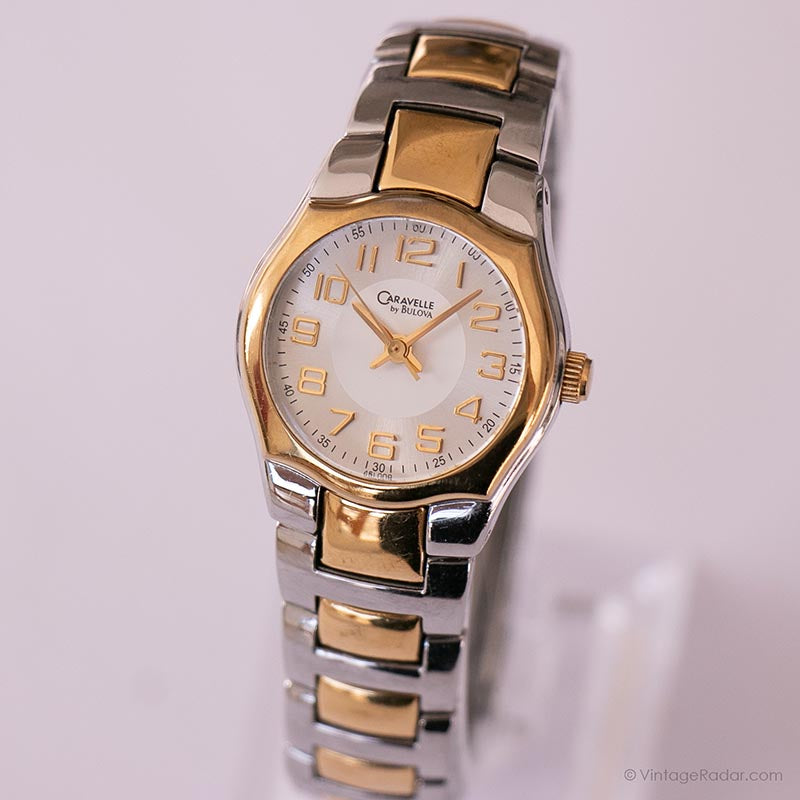 Vintage Caravelle by Bulova Two-tone Watch | Elegant Ladies Watch