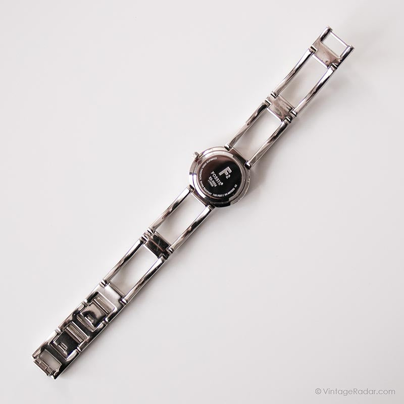 Vintage Fossil Dress Watch for Ladies | Elegant Crystal Wristwatch