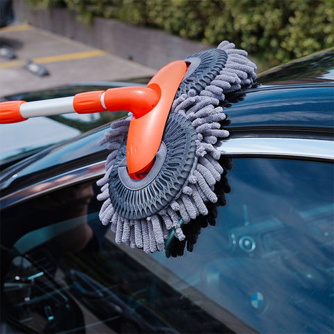 Effortless Car Cleaning - Rotary Chenille Soft Brush