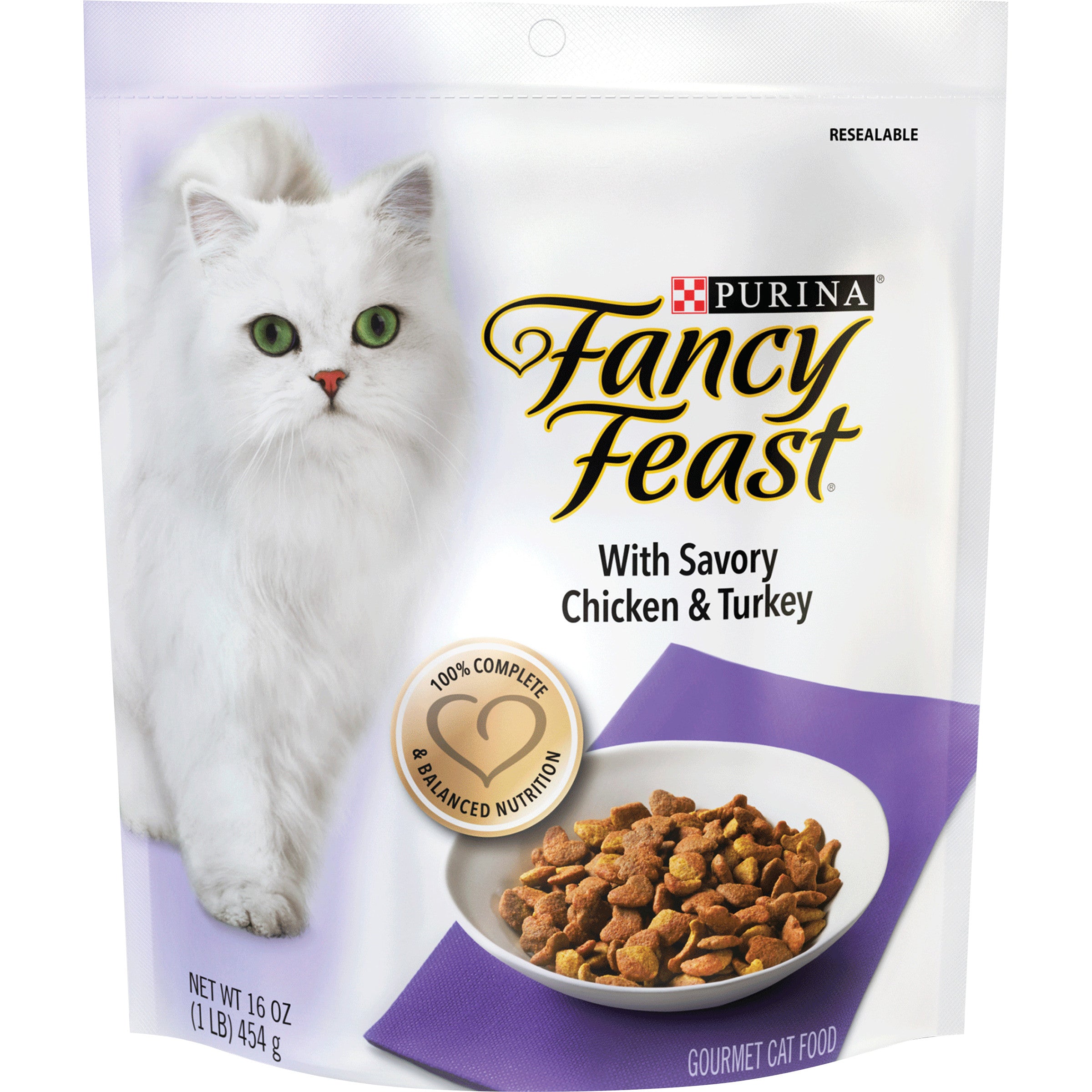 Purina Fancy Feast Gourmet Cat Food 2CT Flavor Variety Bundle, 1 Filet Mignon w/ Real Seafood Shrimp, 1 Savory Chicken Turkey