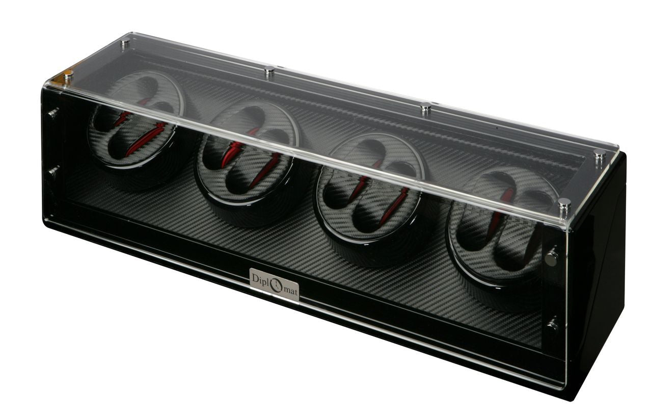 Watch Winder - Black Carbon Fiber 8