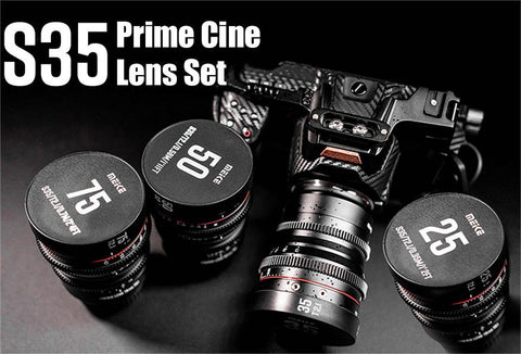 Meike Prime 75mm T2.1 for Super 35 Frame Cinema Camera System,such