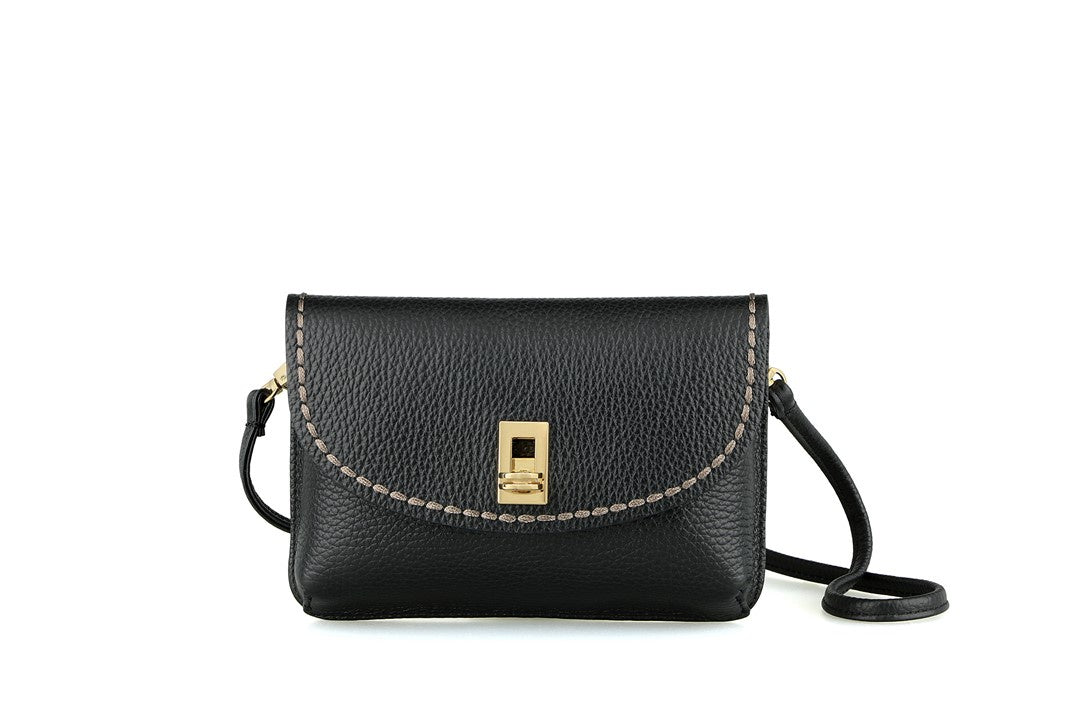 Portacellulare Italian Cross Bag in Nero