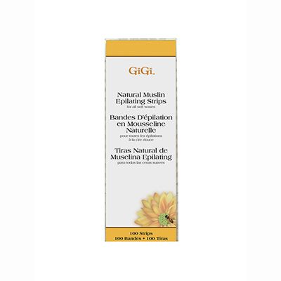 Gigi Small Natural Muslin Epilating Strips (100 pcs)