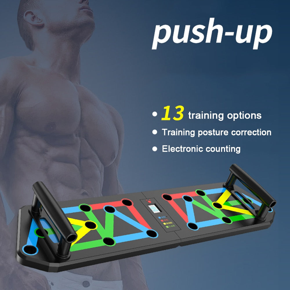 13 in 1 Electronic Counting Push-up Board Multifunctional Push UP Rack Training Board Muscle  Workout Gym Fitness Equipment