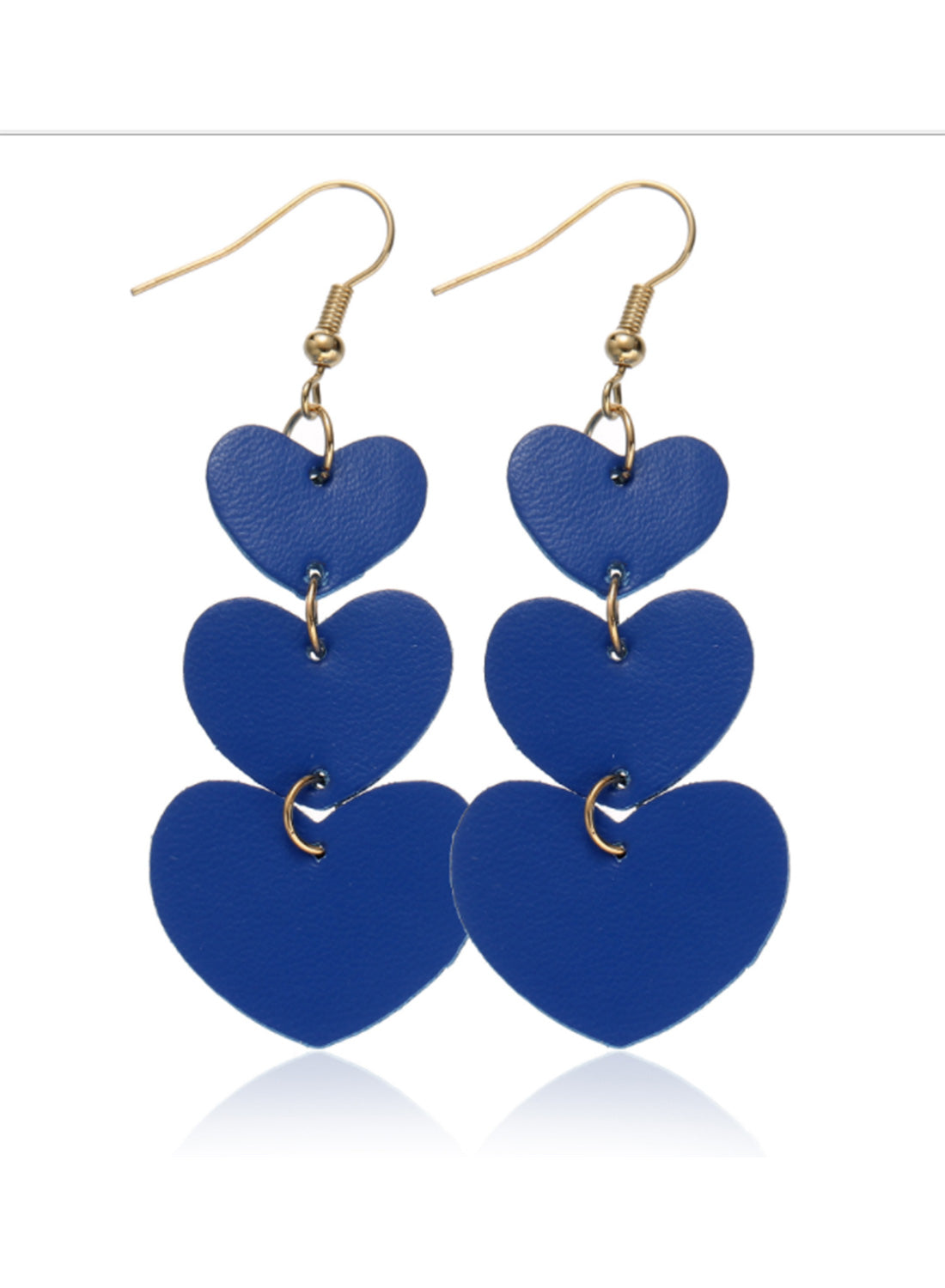 Women's Earrings Heart-shaped Alloy Multilayer Solid Earrings