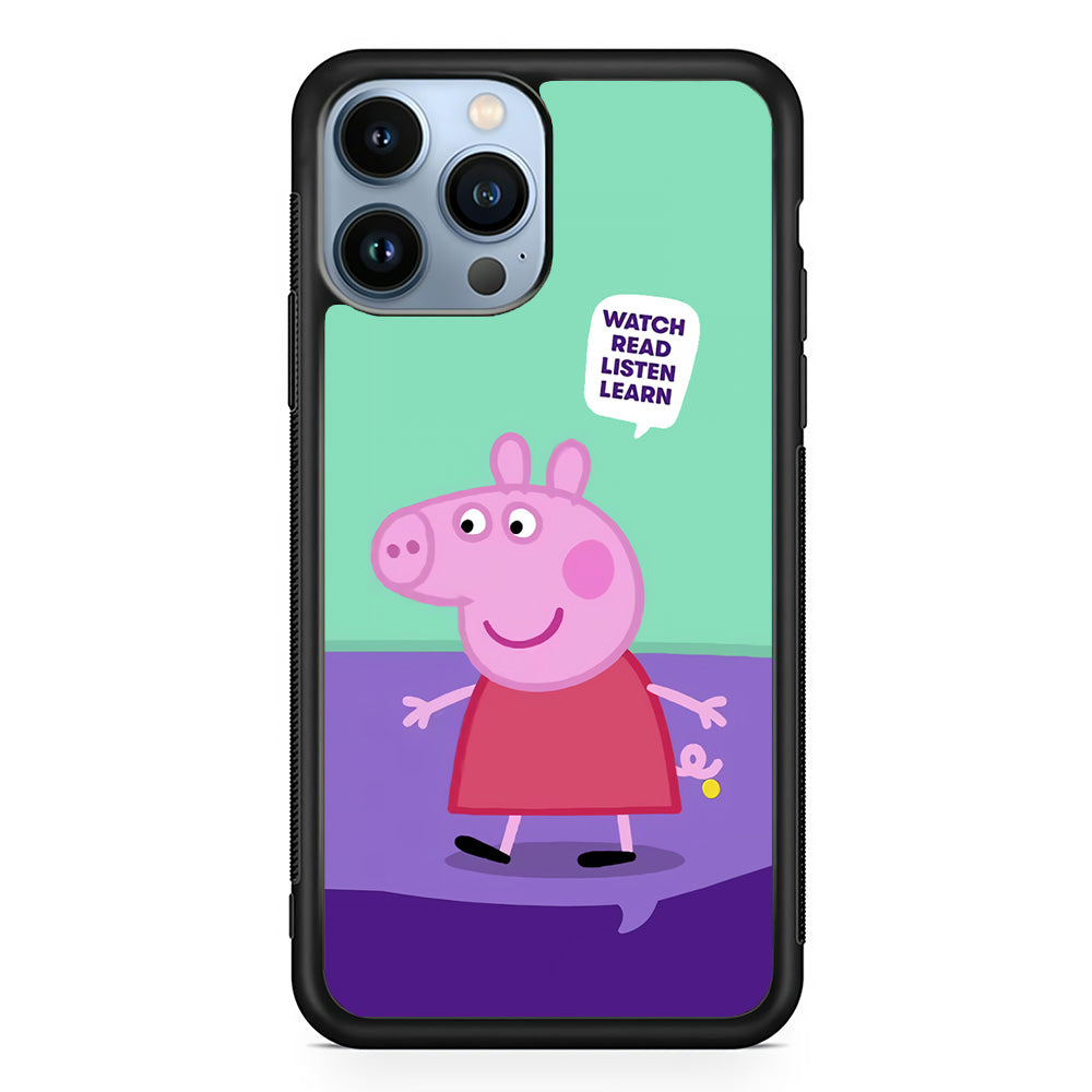 Peppa Pig Ready to Study iPhone 13 Pro Case