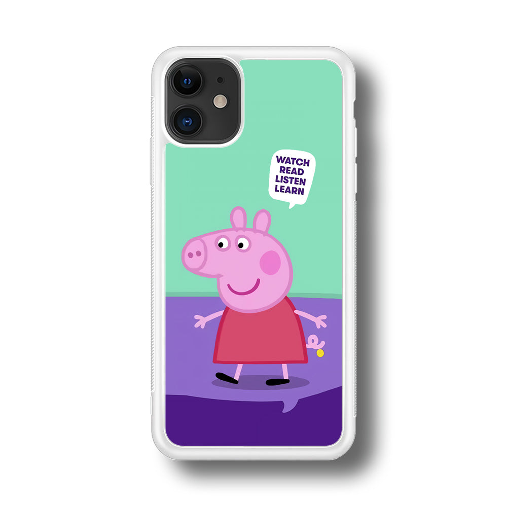 Peppa Pig Ready to Study iPhone 11 Case