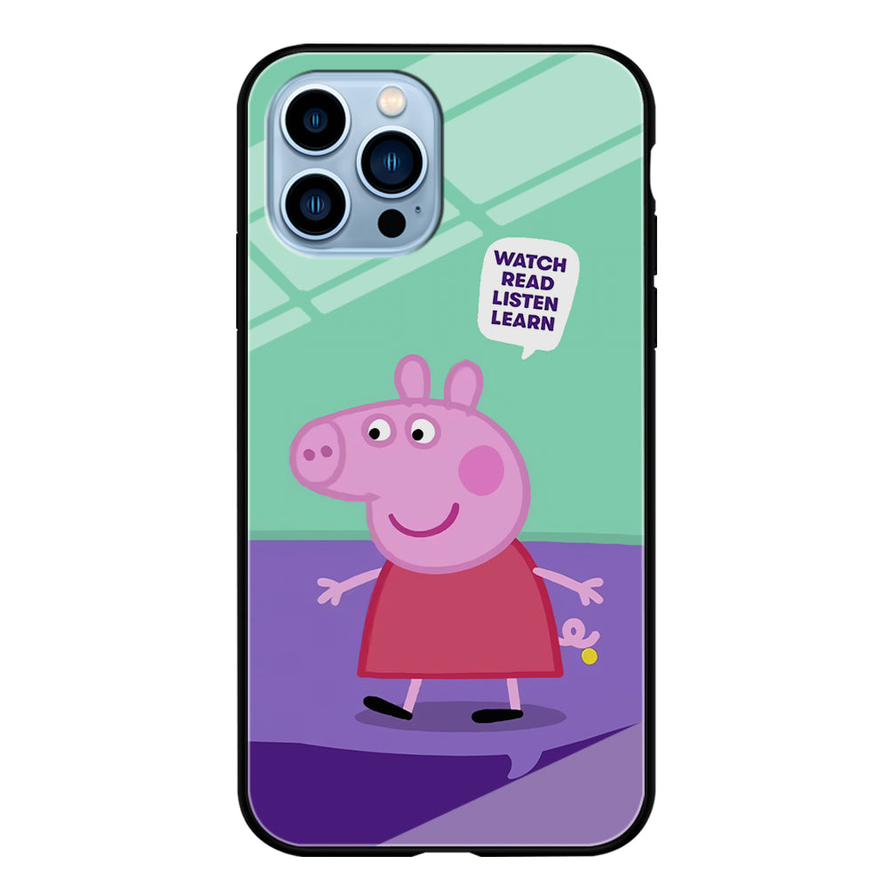 Peppa Pig Ready to Study iPhone 13 Pro Case