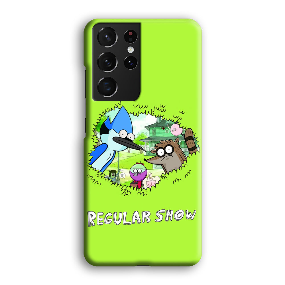 Regular Show Hide In The Bushes Samsung Galaxy S21 Ultra Case