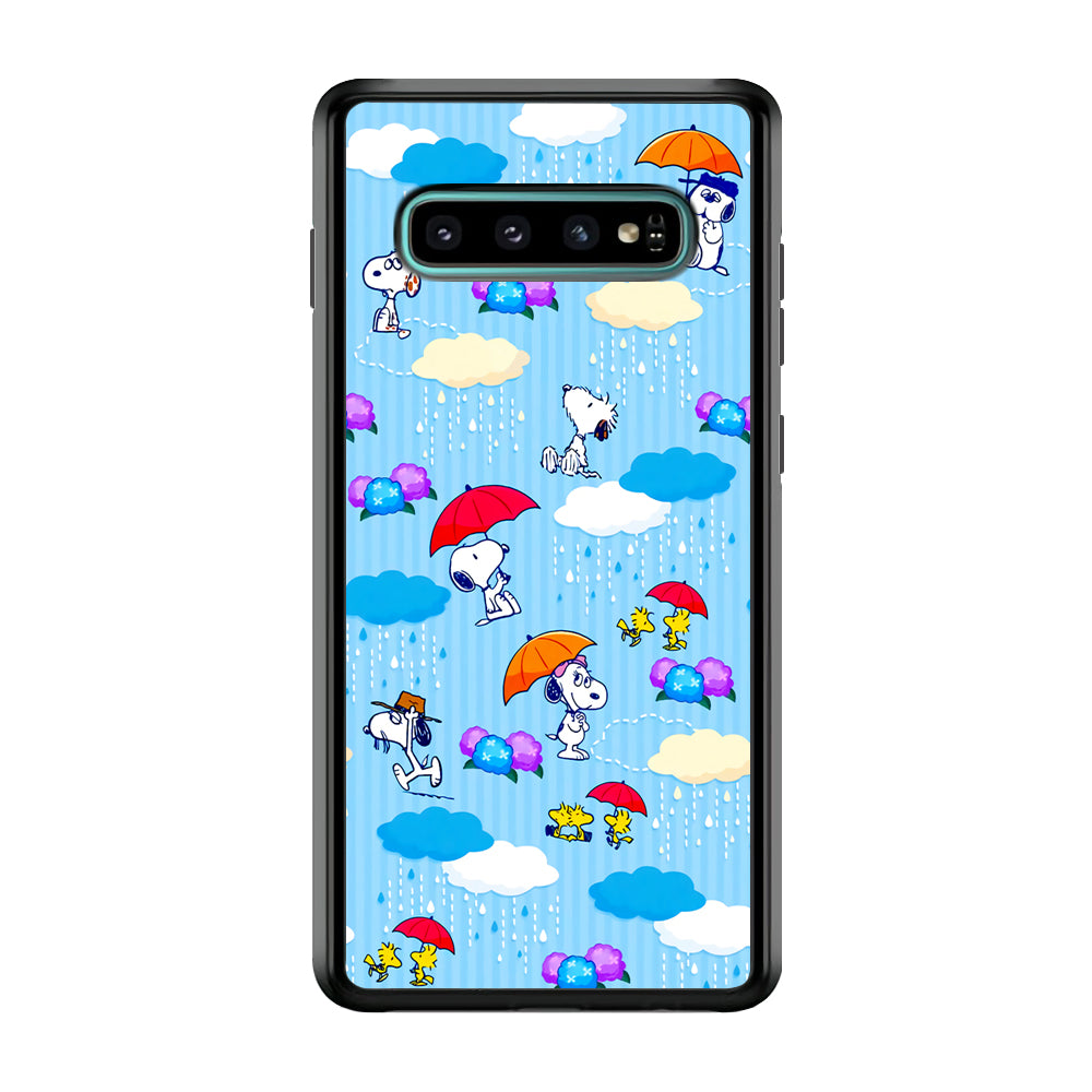 Snoopy Rainy Moment Aesthetic Samsung Galaxy S10 Plus Case