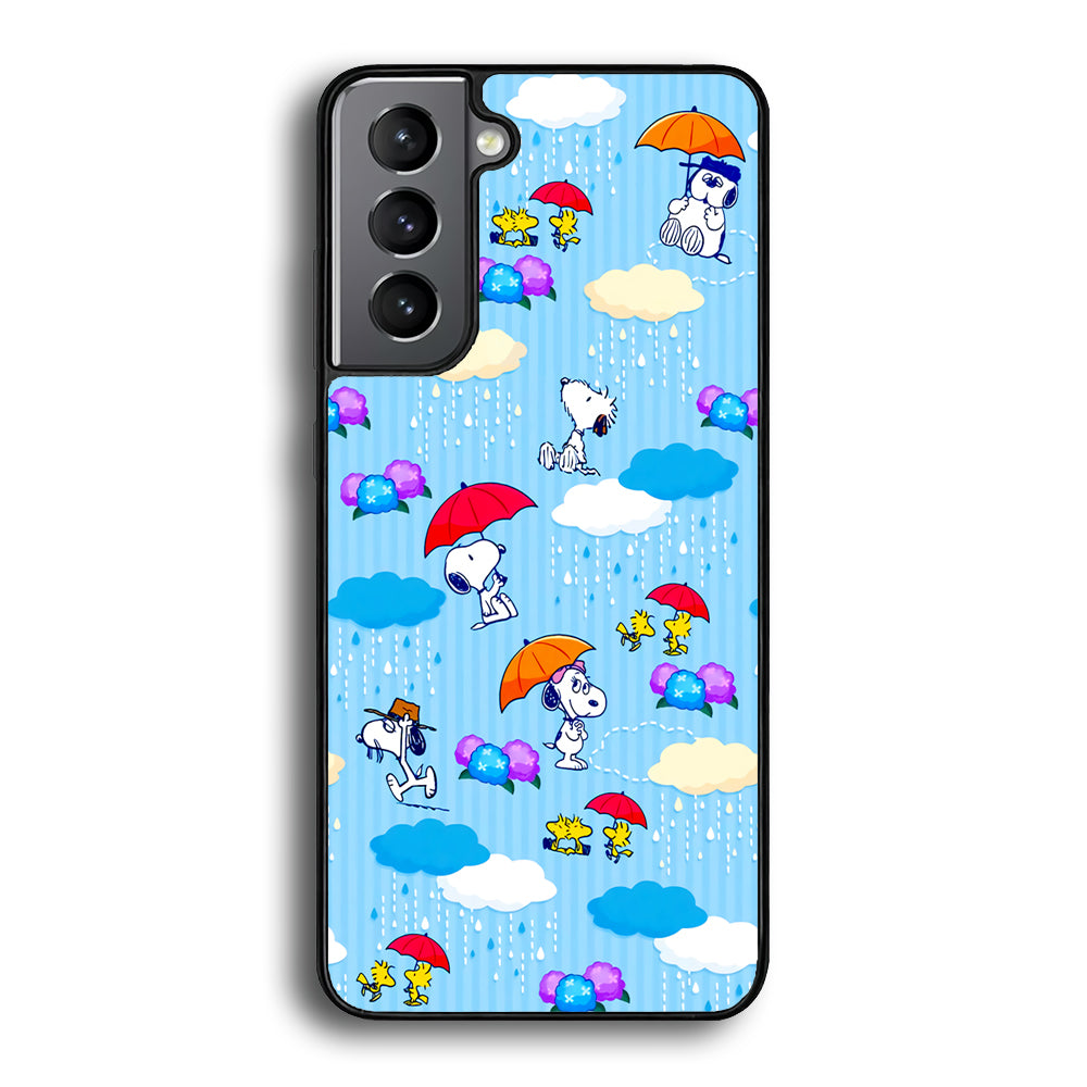 Snoopy Rainy Moment Aesthetic Samsung Galaxy S21 Case
