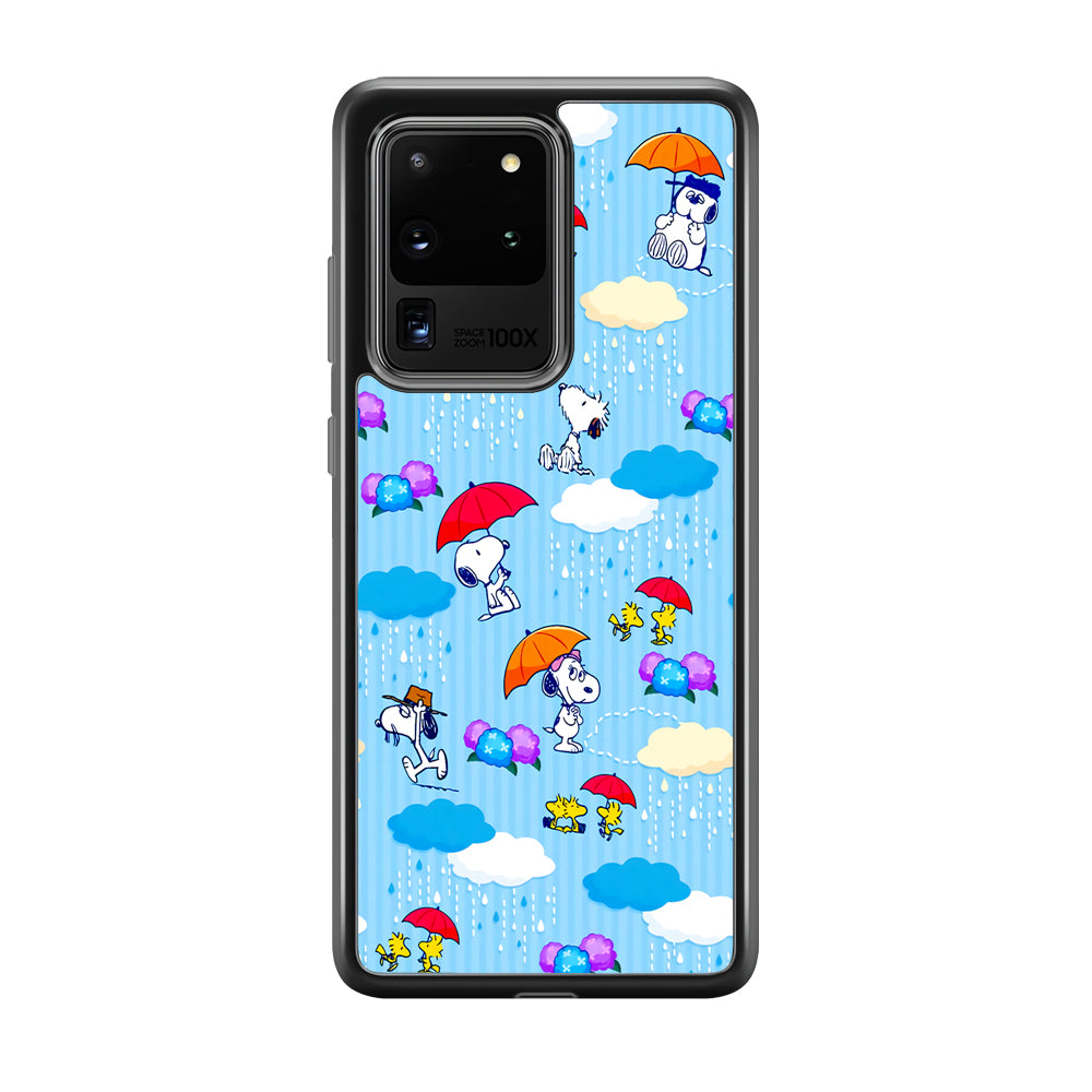 Snoopy Rainy Moment Aesthetic Samsung Galaxy S20 Ultra Case