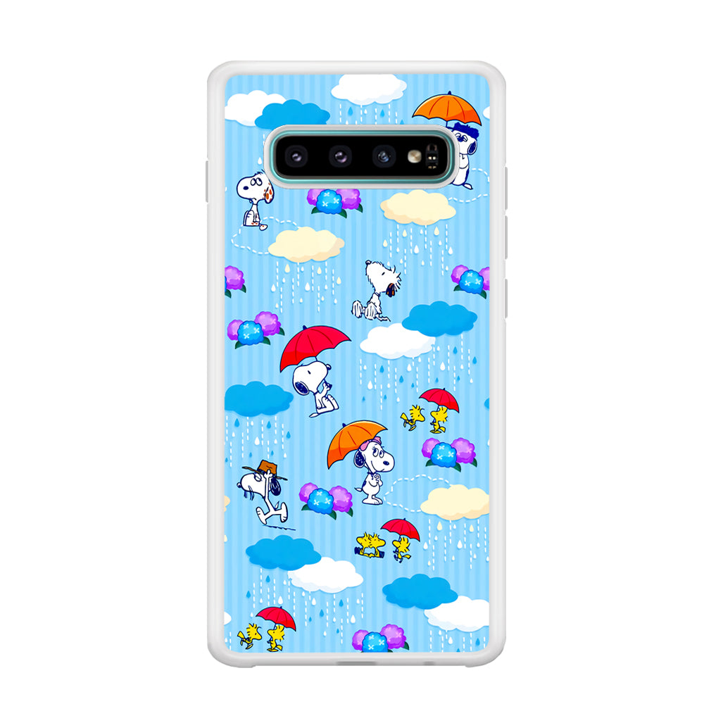 Snoopy Rainy Moment Aesthetic Samsung Galaxy S10 Plus Case