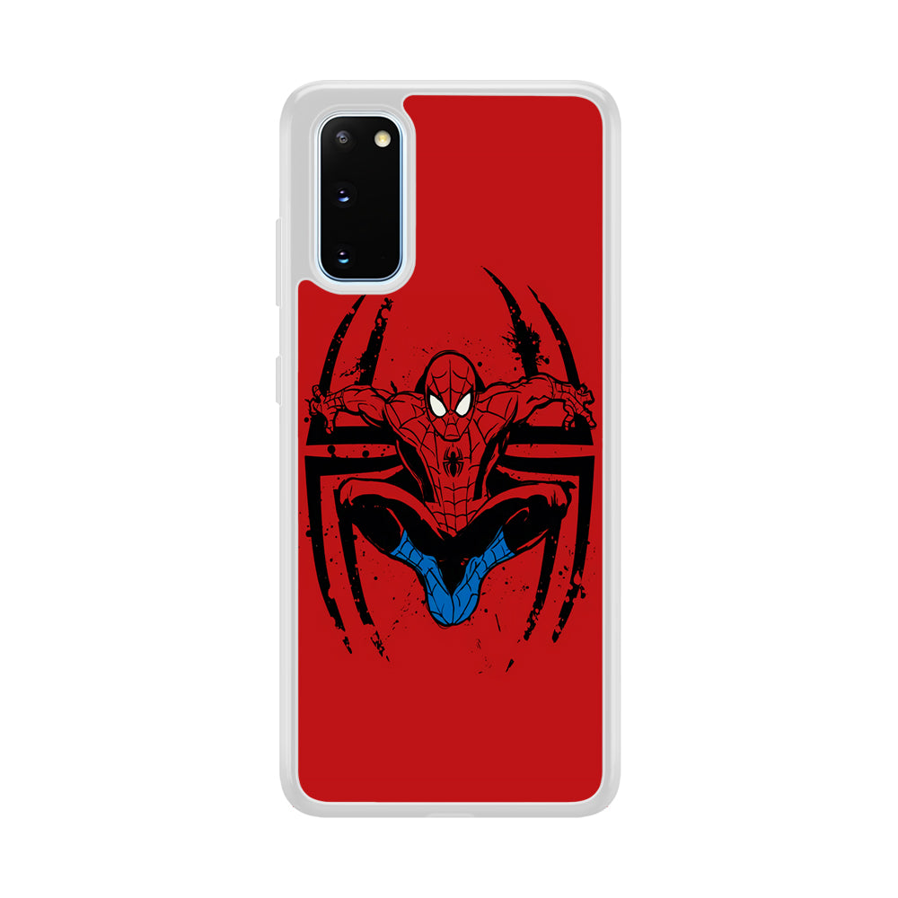 Spiderman Jump And Logo Samsung Galaxy S20 Case