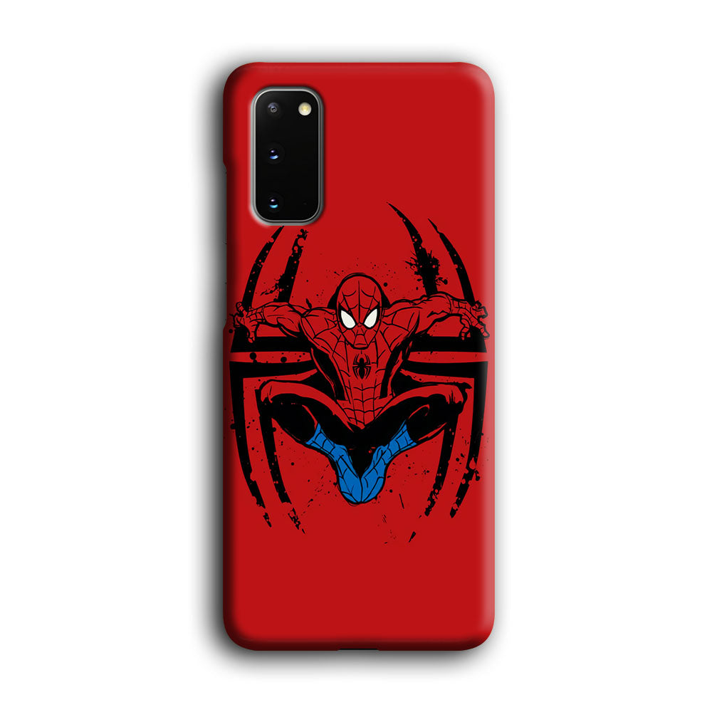 Spiderman Jump And Logo Samsung Galaxy S20 Case