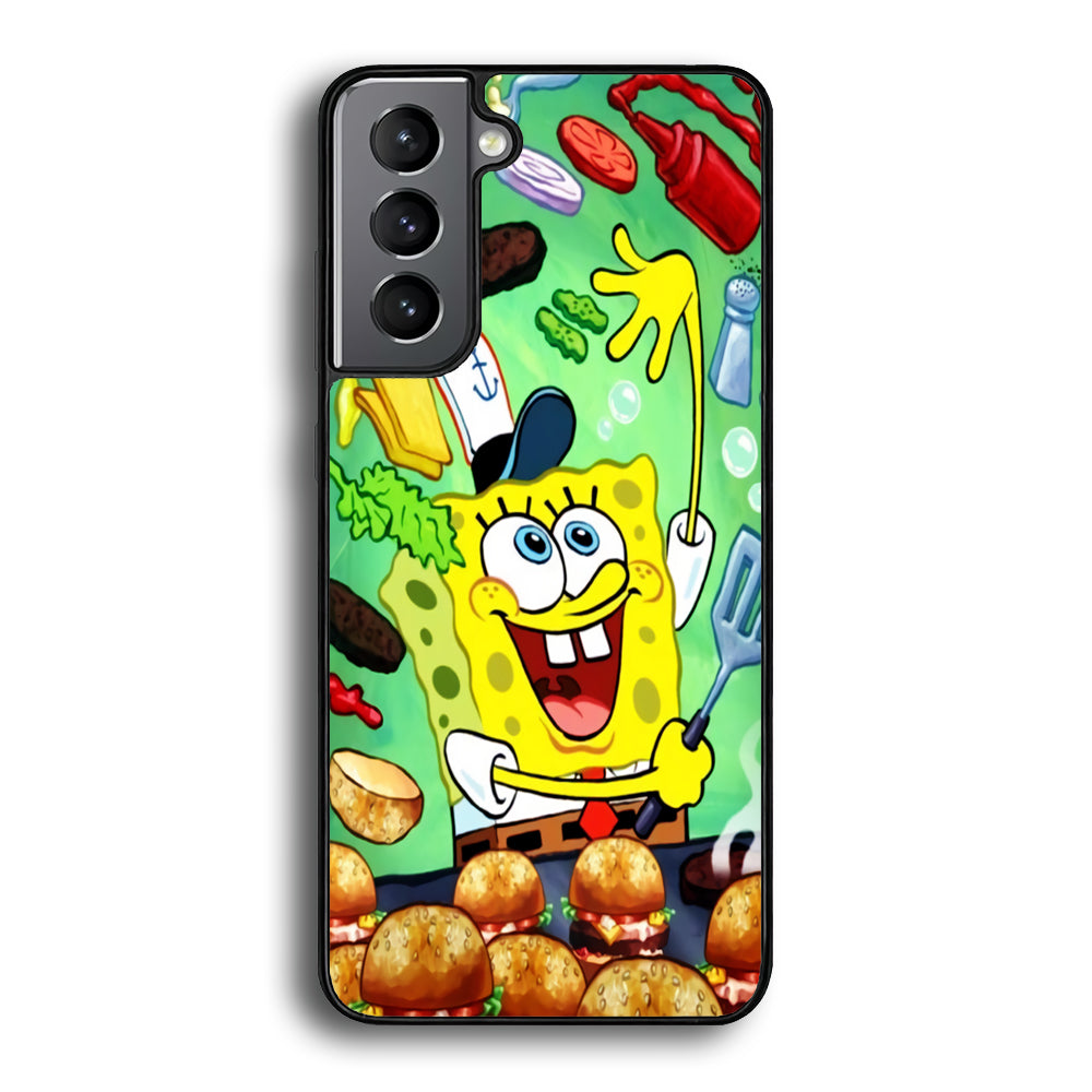 Spongebob Chef job Samsung Galaxy S21 Plus Case