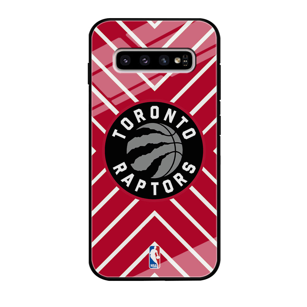 Toronto Raptors Red Shapes Samsung Galaxy S10 Plus Case