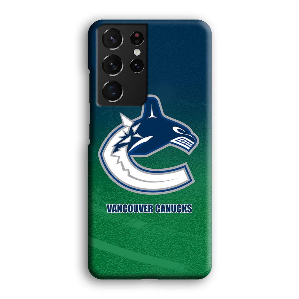 Vancouver Canucks Blue Green Gradation Samsung Galaxy S21 Ultra Case