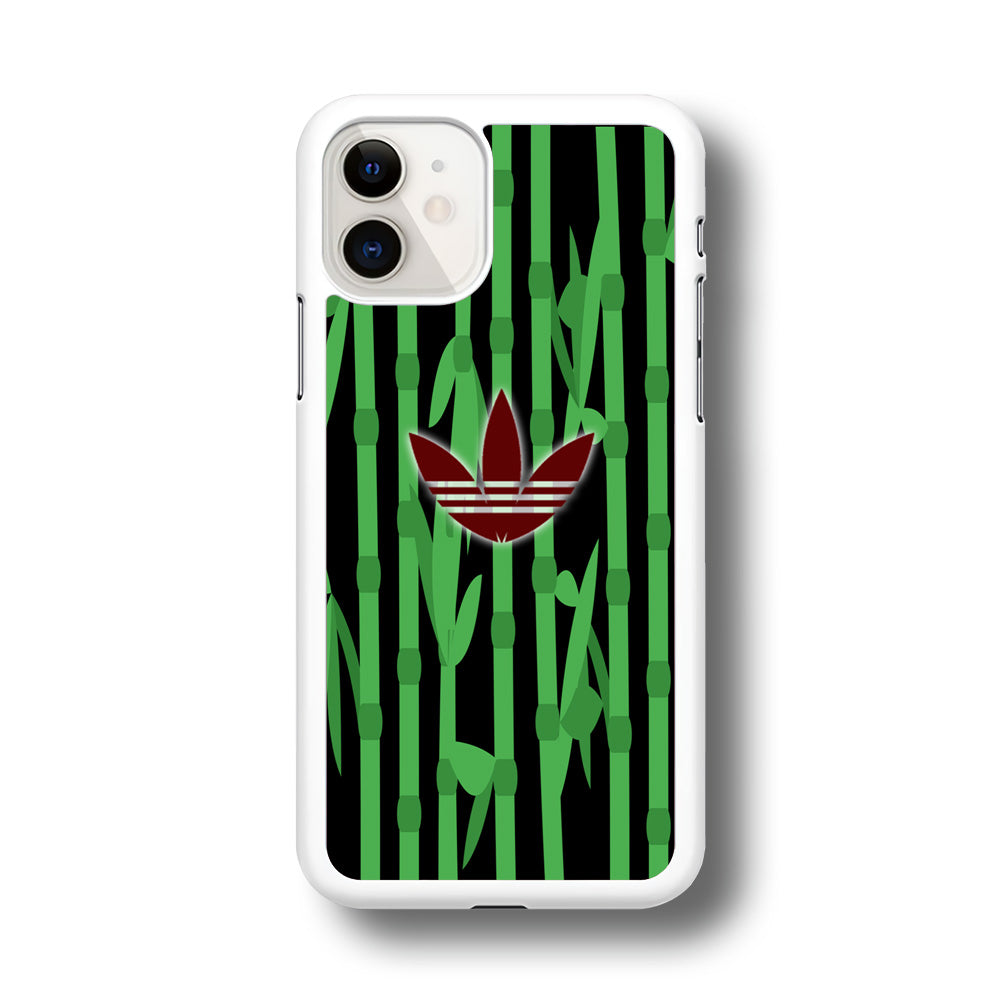 Adidas Bamboo Maroon Logo iPhone 11 Case