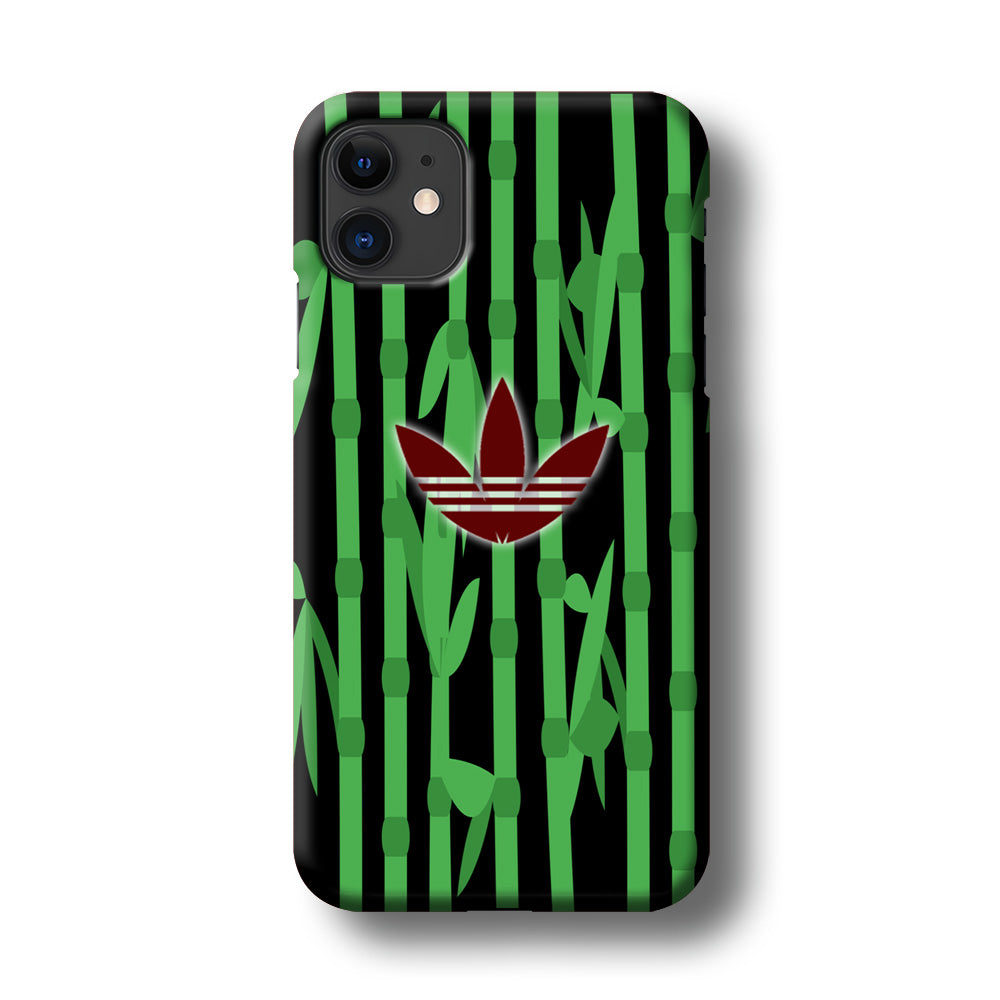 Adidas Bamboo Maroon Logo iPhone 11 Case