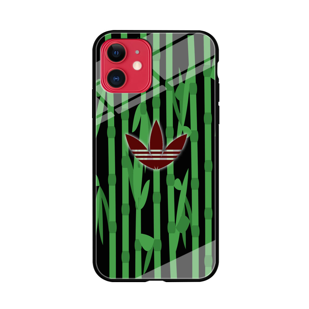 Adidas Bamboo Maroon Logo iPhone 11 Case