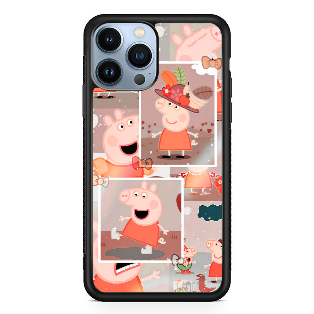 Peppa Pig Aesthetic In Frame iPhone 13 Pro Case