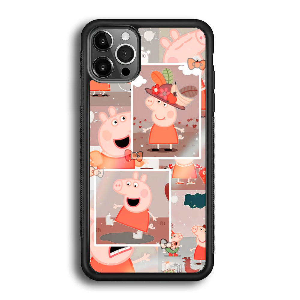 Peppa Pig Aesthetic In Frame iPhone 12 Pro Max Case