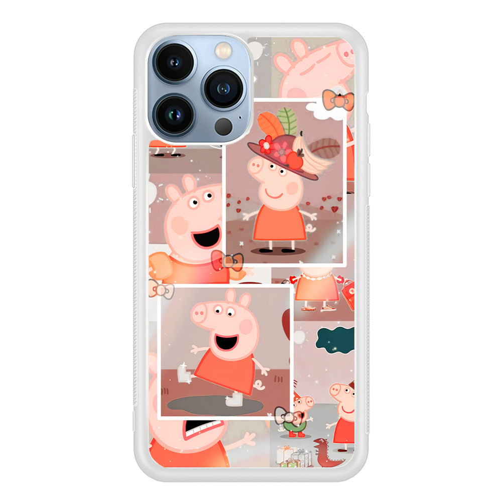 Peppa Pig Aesthetic In Frame iPhone 13 Pro Case