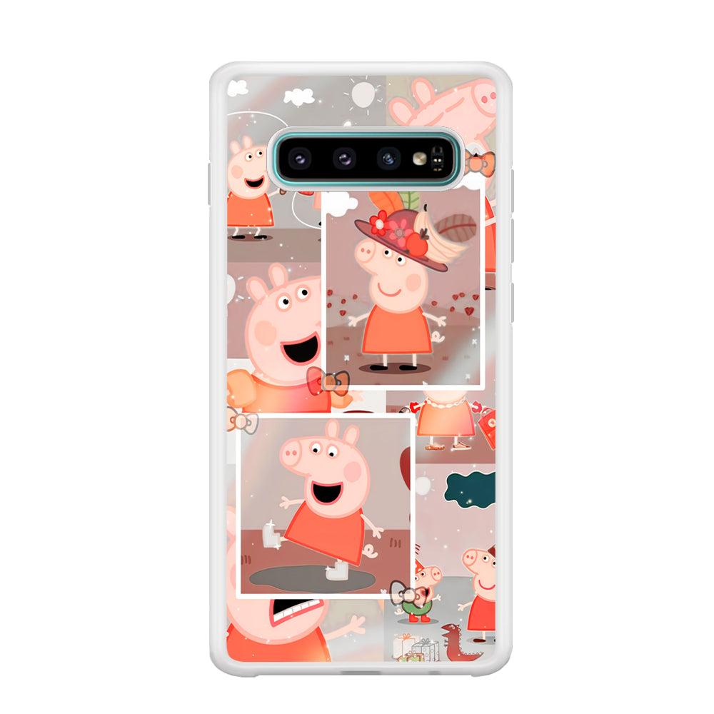 Peppa Pig Aesthetic In Frame Samsung Galaxy S10 Case