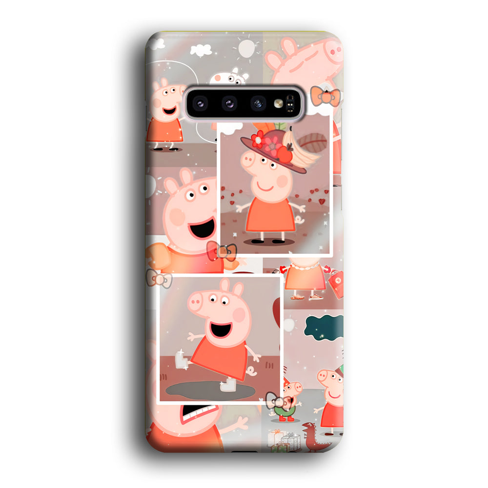 Peppa Pig Aesthetic In Frame Samsung Galaxy S10 Case