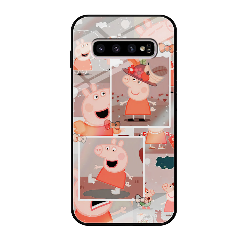 Peppa Pig Aesthetic In Frame Samsung Galaxy S10 Case