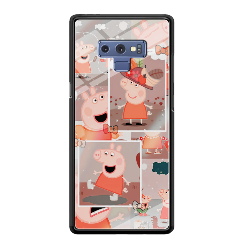 Peppa Pig Aesthetic In Frame Samsung Galaxy Note 9 Case