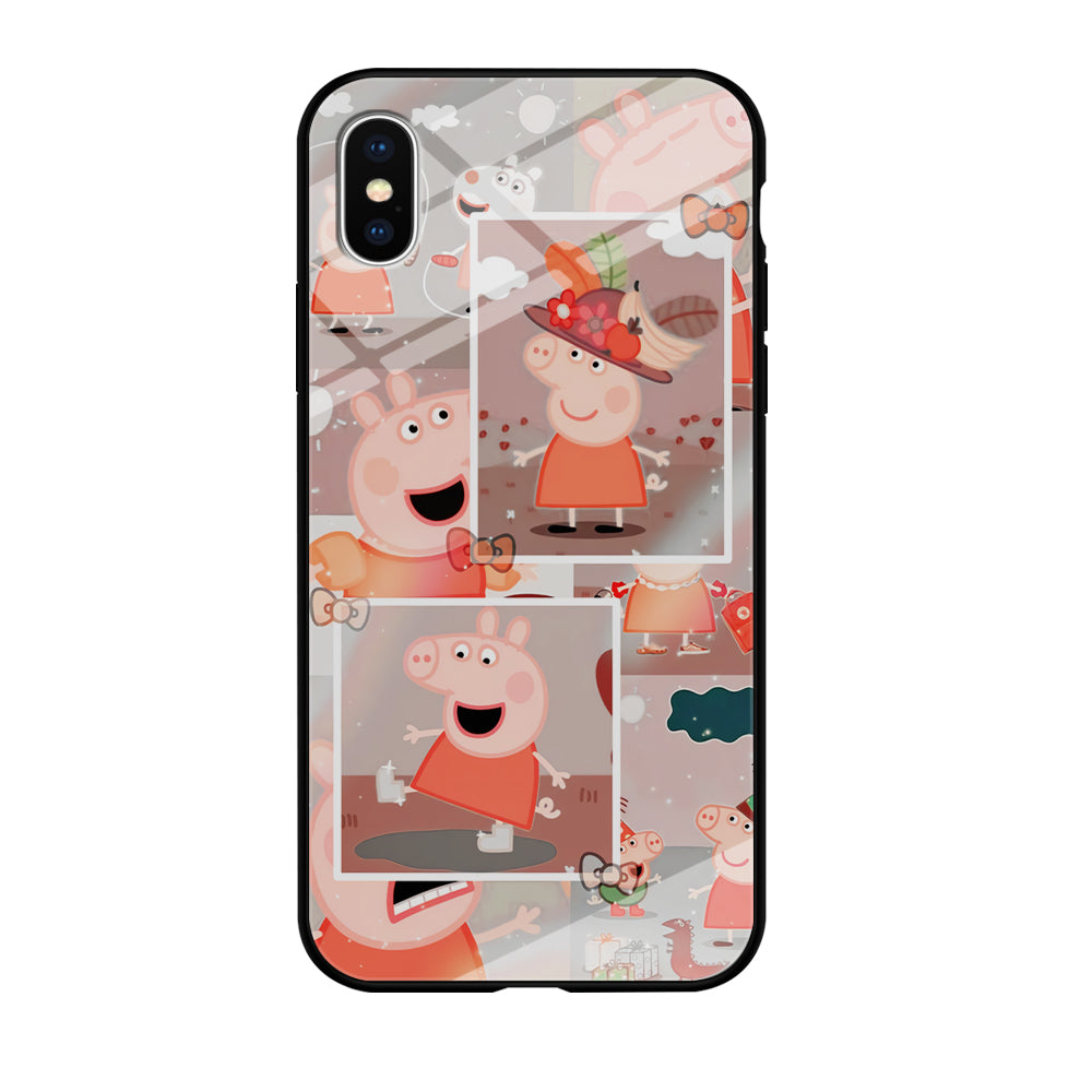 Peppa Pig Aesthetic In Frame iPhone X Case