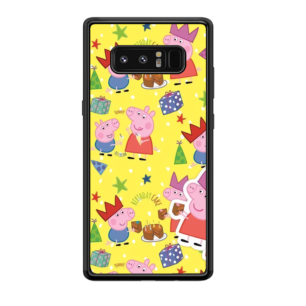 Peppa Pig Birthday Momment Samsung Galaxy Note 8 Case