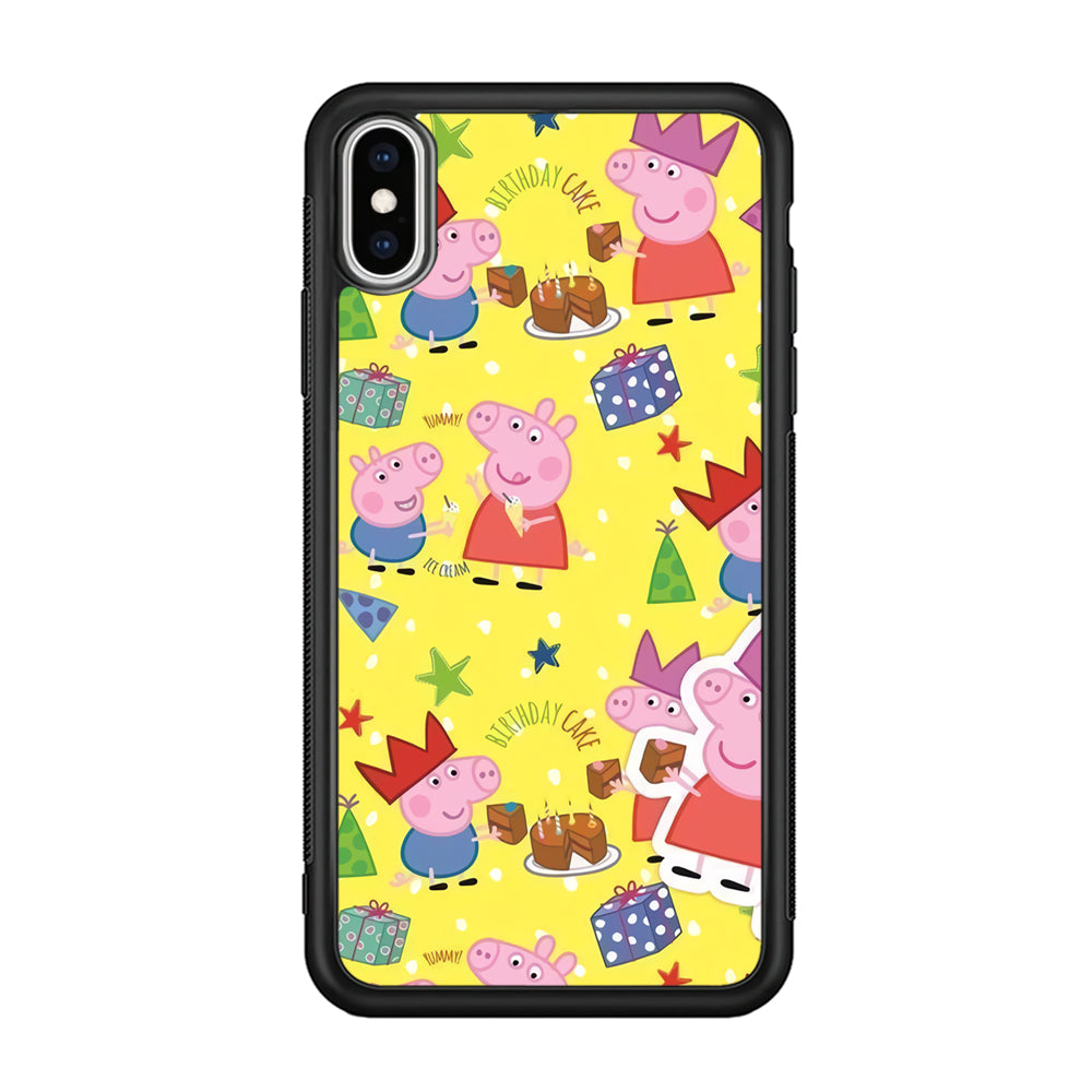 Peppa Pig Birthday Momment iPhone XS MAX Case