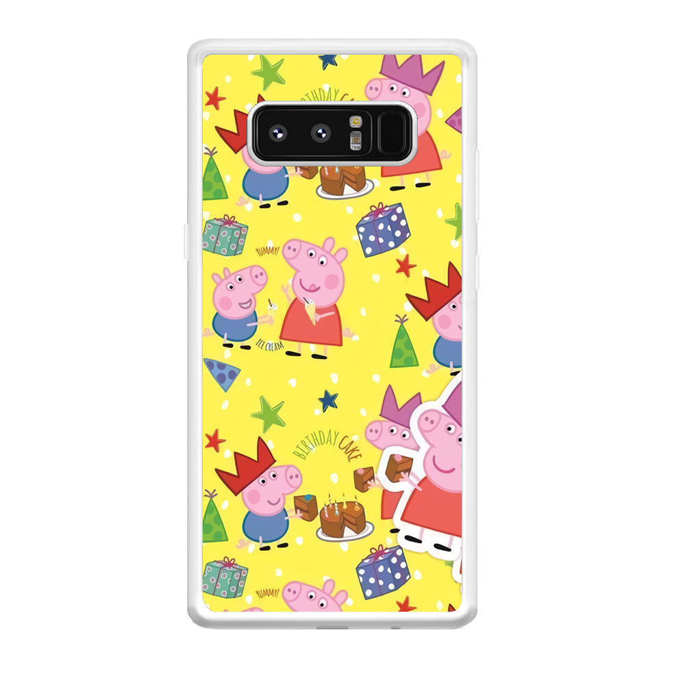 Peppa Pig Birthday Momment Samsung Galaxy Note 8 Case