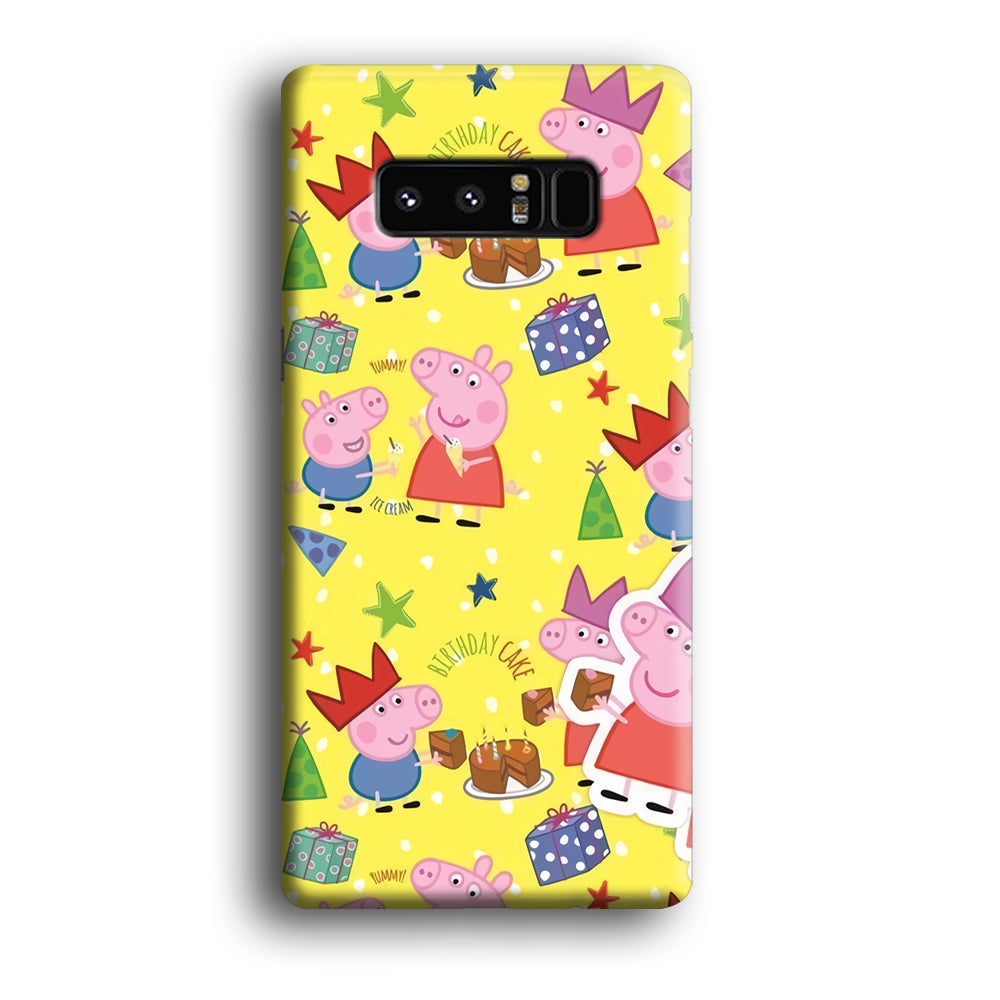 Peppa Pig Birthday Momment Samsung Galaxy Note 8 Case