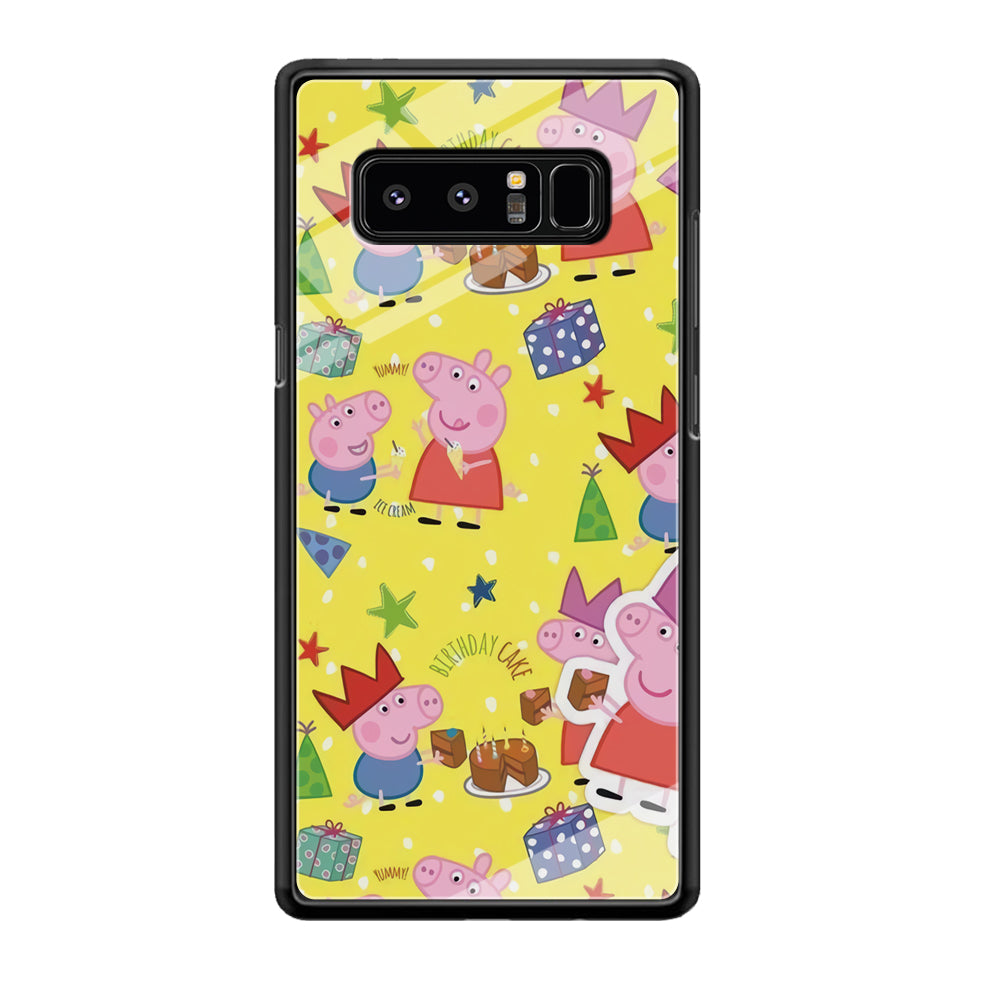 Peppa Pig Birthday Momment Samsung Galaxy Note 8 Case